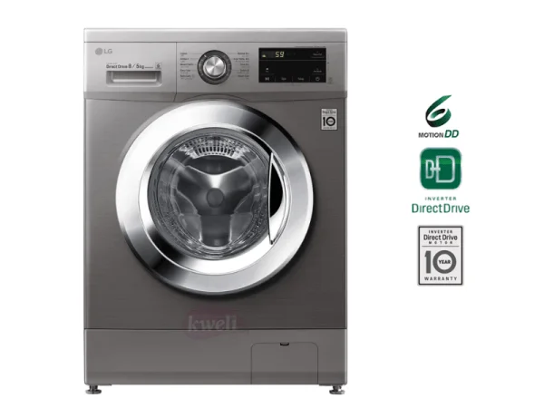 LG 8/5kg Front Load Washer/Dryer F4J3TMG5P; 6-motion Direct Drive, 1200rpm, Baby Care, Quick Wash Washing Machines front load washing machine 2 LG 8/5kg Front Load Washer/Dryer F4J3TMG5P; 6-motion Direct Drive, 1200rpm, Baby Care, Quick Wash Washing Machines front load washing machine 2