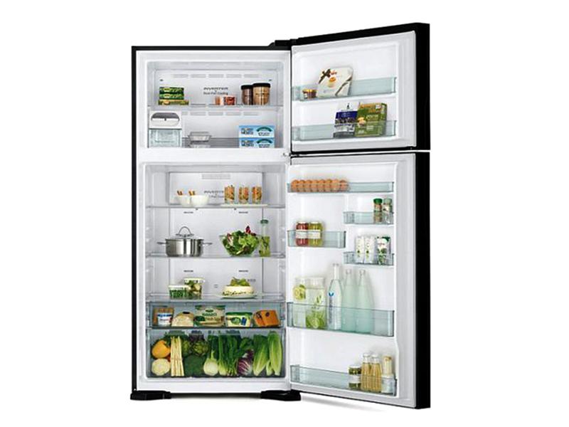 Hitachi 600-liter Double Door Refrigerator with Inverter Compressor, Brilliant Silver - RV750PUN7BSL - Frost Free Top Mount Freezer, Dual Fan Cooling - Hitachi 600-liter Double Door Refrigerator with Inverter Compressor, Brilliant Silver - RV750PUN7BSL - Frost Free Top Mount Freezer, Dual Fan Cooling - Image 2