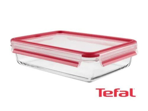 Tefal Masterseal Glass Food Conservation Container, Red – 2l – K3010512 Ovensafe Food Containers Tefal Masterseal Glass Food Conservation Container, Red – 2l – K3010512 Ovensafe Food Containers