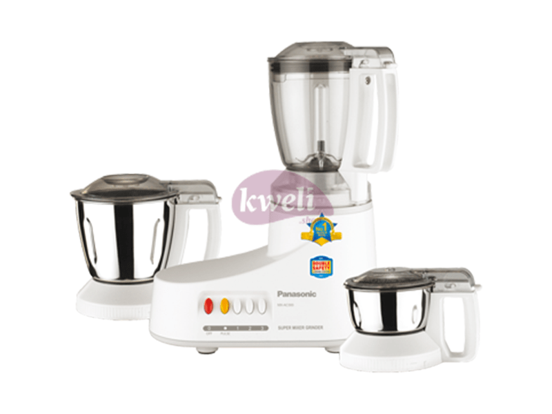 Panasonic Mixer Grinder with Steel Jars + Blender MXAC300, 1000W - Panasonic Mixer Grinder with 3 Jars MX AC300 -