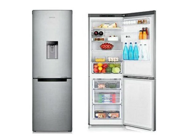Hisense 341 Liter Double Door Fridge RB341D4WGU; Dispenser, Bottom Freezer, Defrost Refrigerators
