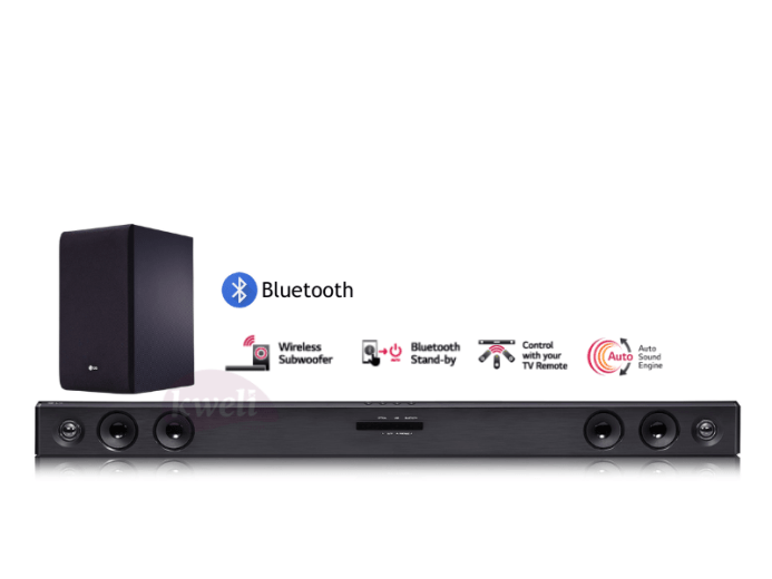 Sj3 300w Lg 300 Watt Soundbar LG SJ3 300W Bluetooth Sound Bar – Black​