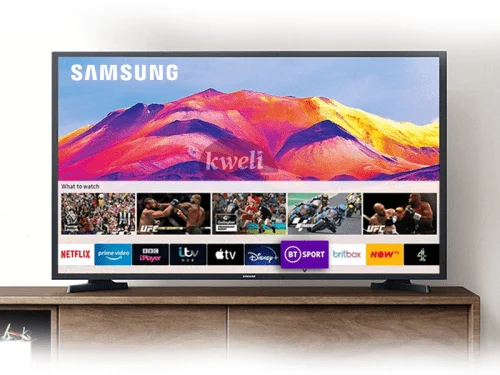 Samsung 43 inch Smart TV UA43T5300; Full HD Smart TV, Bluetooth, Mobile-to-TV Mirror, Free-to-air, Apps by Tizen™ HD TVs Samsung 43 inch Smart TV UA43T5300; Full HD Smart TV, Bluetooth, Mobile-to-TV Mirror, Free-to-air, Apps by Tizen™ HD TVs
