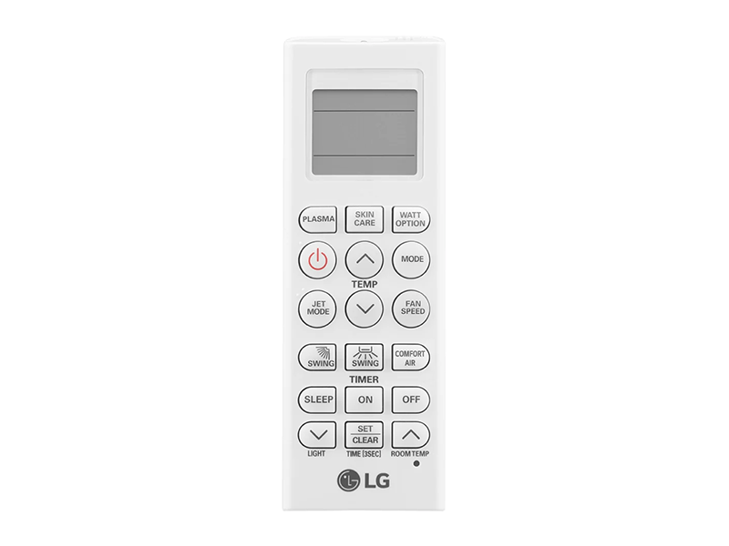 LG 12000 BTU Wall Split Air Conditioner, R410a - S4-Q12JA3QB; DUAL Inverter Air Conditioner, 1.5HP, 70% Energy Saving, 40% Faster Cooling - LG 12000 BTU Wall Split Air Conditioner, R410a - S4-Q12JA3QB DUAL Inverter Air Conditioner remote