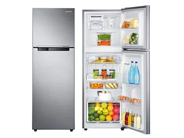 Samsung 260-liter Refrigerator RT26HAR2DSA; Double Door, Top Freezer, Frost-free, Built-in Stablizer, Inox Double Door Fridges