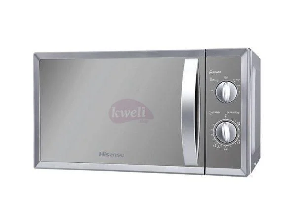 Hisense 20-litre Microwave H20MOMMI – 700 watts microwave power, Mirror Glass finish, 5 power levels setting, Durable door designc Hisense Microwave