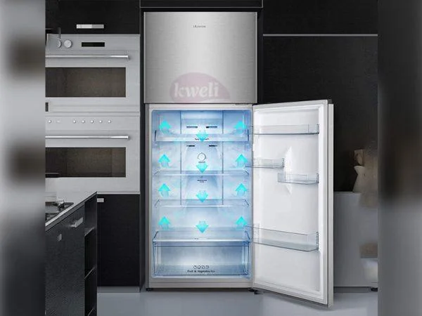 Hisense 488-liter Refrigerator RT488N4ASU; Double Door Fridge, Top Mount Freezer, Total no frost Double Door Fridges