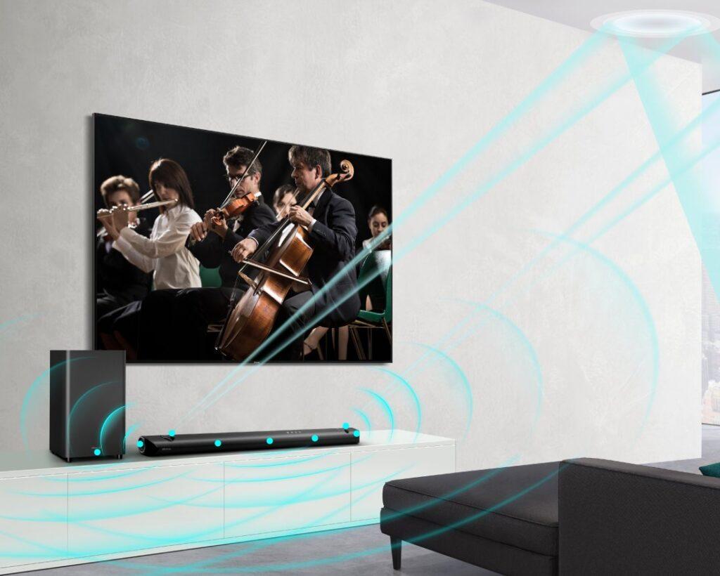 Hisense 5.1.2Ch Soundbar with Dolby Atmos HS512 - 500 watts, Bluetooth, DOLBY Audio - Hisense 5.1.2Ch Soundbar with Dolby Atmos HS512 - 500 watts, Bluetooth, DOLBY Audio - Image 3