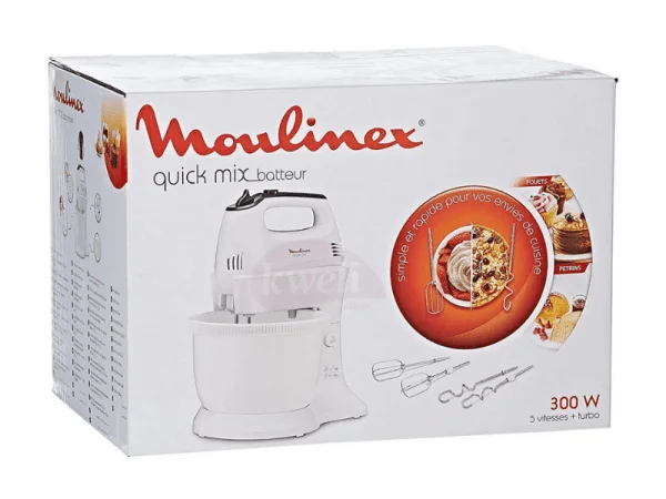 Moulinex Stand Mixer with 3.5-liter bowl – HM311127; Bowl Mixer, 300watts Stand Mixers Egg Mixer
