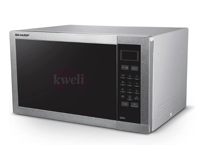 Sharp 34 Liter Microwave Oven with Grill R-77AT-ST - 1100 Watts Stainless Steel Combination Microwave Oven - Sharp 34 Liter Microwave Oven with Grill R-77AT-ST - 1100 Watts Stainless Steel Combination Microwave Oven