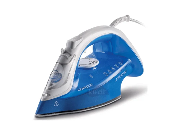Kenwod Steam Iron with Ceramic Soleplate STP60, Blue – Non-stick Flat Iron, 2200 watts Steam Irons Flat Irons
