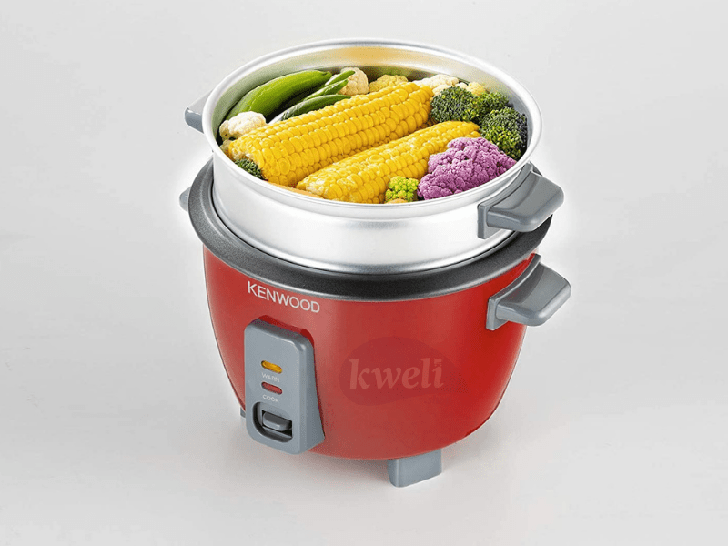 Kenwood 1.8-liter Rice Cooker with Steamer RCM44, Red, 650 watts - Kenwood 1.8-liter Rice Cooker with Steamer RCM44, Red, 650 watts - Image 4