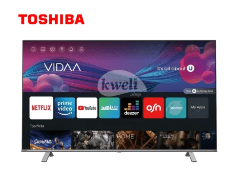 Toshiba 50 Inch Smart TV 50C350 – 4K UHD VIDAA Smart TV; Dolby Atmos, Bluetooth, Free-to-Air, Frameless (Bezel Less) 4K Smart TVs Toshiba 50 Inch Smart TV 50C350 – 4K UHD VIDAA Smart TV; Dolby Atmos, Bluetooth, Free-to-Air, Frameless (Bezel Less) 4K Smart TVs
