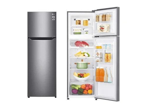LG 272/254-litre Refrigerator GN-B272SQCB; Double Door, LINEAR Cooling™, Door Cooling+™, Frost Free Double Door Fridges Double door fridge LG 272/254-litre Refrigerator GN-B272SQCB; Double Door, LINEAR Cooling™, Door Cooling+™, Frost Free Double Door Fridges Double door fridge