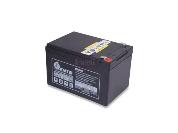 Lento 12AH 12V 144Wh Sealed Maintenance Free VLRA Battery, Made in India Lento Batteries