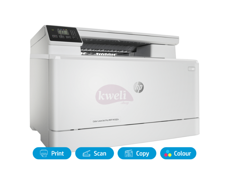 HP Color LaserJet Pro MFP M182n A4 Colour Laser Printer; Print, Scan, Copy, 16ppm Black/16ppm Colour, 1,050/850 Toner Yield Printers 2 HP Color LaserJet Pro MFP M182n A4 Colour Laser Printer; Print, Scan, Copy, 16ppm Black/16ppm Colour, 1,050/850 Toner Yield Printers 2
