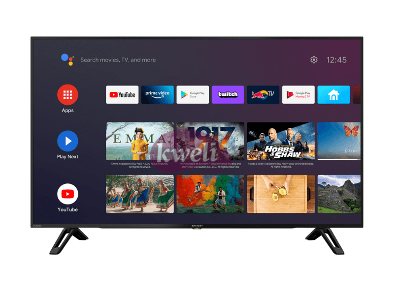 Sharp 65 inch 4K UHD Android TV 4TC65CK1X; Smart TV with Bluetooth, WIFI, Chromecast, Free-to-Air Receiver, 224watts - Sharp 65 inch 4K UHD Android TV 4TC65CK1X