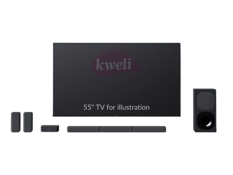 Sony 5.1ch Home Cinema with Wireless Rear Speakers HT-S40R; 600 watts, Dolby Audio, Bluetooth - Sony 5.1ch Home Cinema with Wireless Rear Speakers HT-S40R