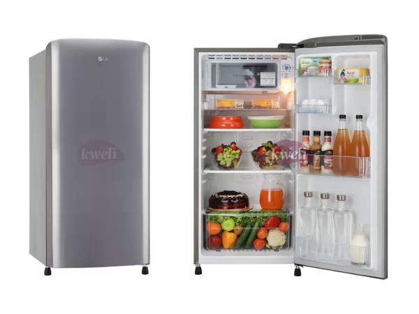 LG 180-Litre Single Door Refrigerator GL-B201SLLB; Single Door, Smart Inverter Compressor, Large Capacity Freezer, Big Vegetable Box, Semi Auto Defrost Refrigerators LG Fridge