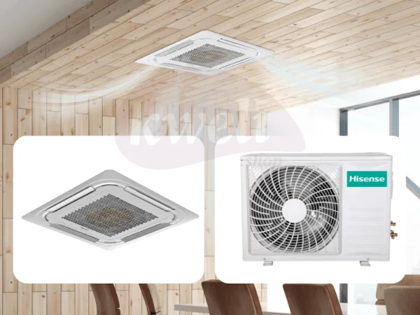 Hisense 18000BTU Ceiling Cassette Air Conditioner AUC-18HR4SSAA1, R410a Ceiling Cassette ACs Hisense A/Cs