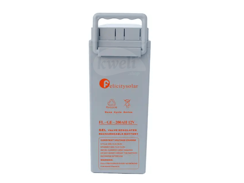Felicity 200AH 12V Telecom Gel Battery GE-12V-200AH; High Performance, Long life, Low Maintenace - Felicity 200AH 12V Telecom Gel Battery GE-12V-200AH; High Performance, Long life, Low Maintenace - Image 2