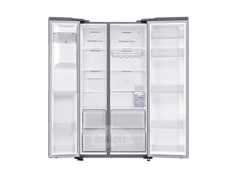 Samsung 635-litre Side By Side Refrigerator with Water & Ice Dispenser RS64R5111M9;  All-round Cooling, Inverter Compressor, Total no frost –  Inox/Silver Refrigerators 6 Samsung 635-litre Side By Side Refrigerator with Water & Ice Dispenser RS64R5111M9;  All-round Cooling, Inverter Compressor, Total no frost –  Inox/Silver Refrigerators 6