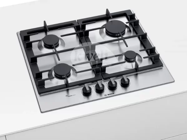 Bosch 60cm Built-in Gas Hob PCP6A5B90; 4 Gas Hobs, Cast-iron pan supports Built-in Hobs