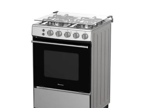 Hisense 60cm Gas Cooker HFG60121X; 4 Gas Burners, Gas Oven, Flame Failure Safety Hisense Cookers