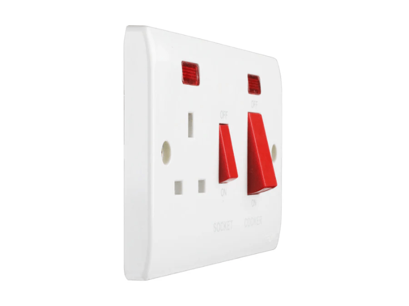 Tronic 45A Cooker Control Unit With Switch Socket TR5345N - Tronic 45A Cooker Control Unit With Switch Socket TR5345N - Image 2