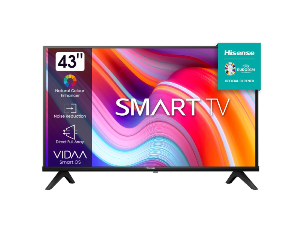 Hisense 43-inch Full HD Smart TV 43AKS; VIDAA OS, DTS Virtual:X, Wi-Fi, Free-to-air, Frameless Design VIDAA-U Smart TVs