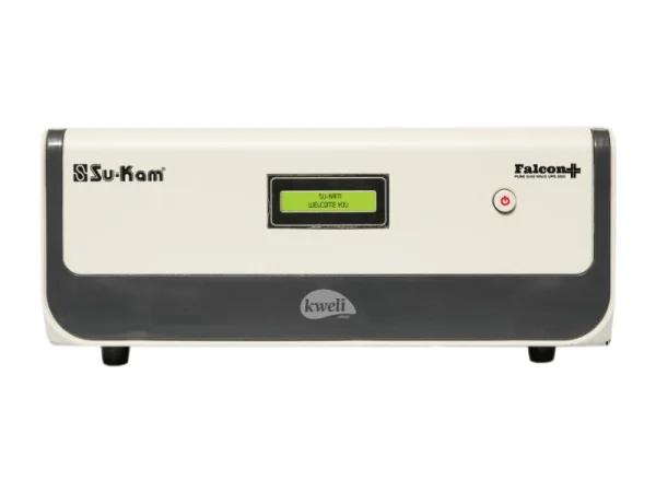 Su-Kam 2000VA 24V Falcon+ Pure Sine Wave UPS Inverter; Digital Display, Battery reserve, Circuit breaker MCB, 300% Load Startup Inverter-Chargers