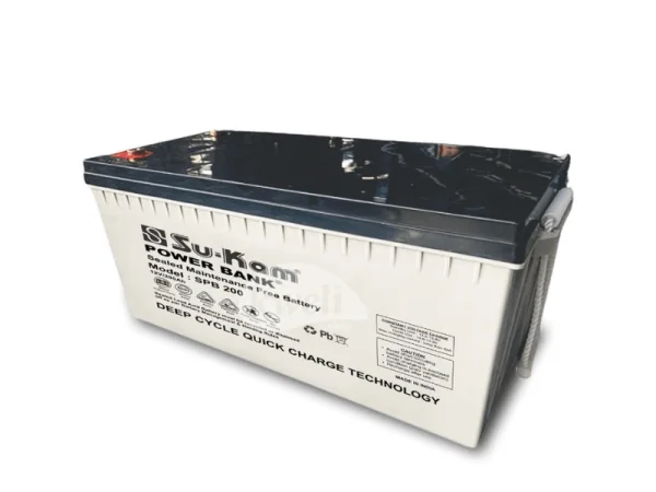 Su-Kam 200AH 12V 2.4kWh Sealed Maintenance-free Battery SPB200 SMF Deep Cycle Batteries