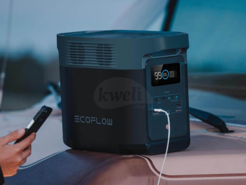 EcoFlow DELTA 2 UK Portable Power Station 1800W; 1kWh Lithium Battery, 12kg light weight, Umeme, Car & Solar panel charging supported, 0-50% charge in 50 minutes Portable Power Stations EcoFlow DELTA 2 UK Portable Power Station 1800W; 1kWh Lithium Battery, 12kg light weight, Umeme, Car & Solar panel charging supported, 0-50% charge in 50 minutes Portable Power Stations
