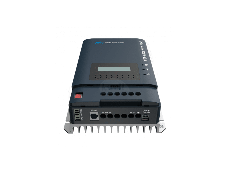TBB SolarMate 100V 20A MPPT Solar Charge Controller SP100-20; 12V/24V/48V, Bluetooth Display, High Efficiency, 294W/588W/1176W, 100Vpv input - TBB SolarMate 100V 20A MPPT Solar Charge Controller SP100-20