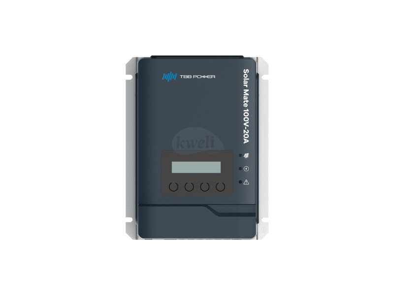 TBB SolarMate 100V 20A MPPT Solar Charge Controller SP100-20; 12V/24V/48V, Bluetooth Display, High Efficiency, 294W/588W/1176W, 100Vpv input - TBB SolarMate 100V 20A MPPT Solar Charge Controller SP100-20