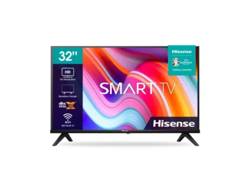 Hisense 32-inch HD Smart TV 32A4K; VIDAA OS, Natural Colour Enhancer, Built-in Free-to-air Receiver, Frameless Design VIDAA-U Smart TVs Hisense 32-inch HD Smart TV 32A4K; VIDAA OS, Natural Colour Enhancer, Built-in Free-to-air Receiver, Frameless Design VIDAA-U Smart TVs