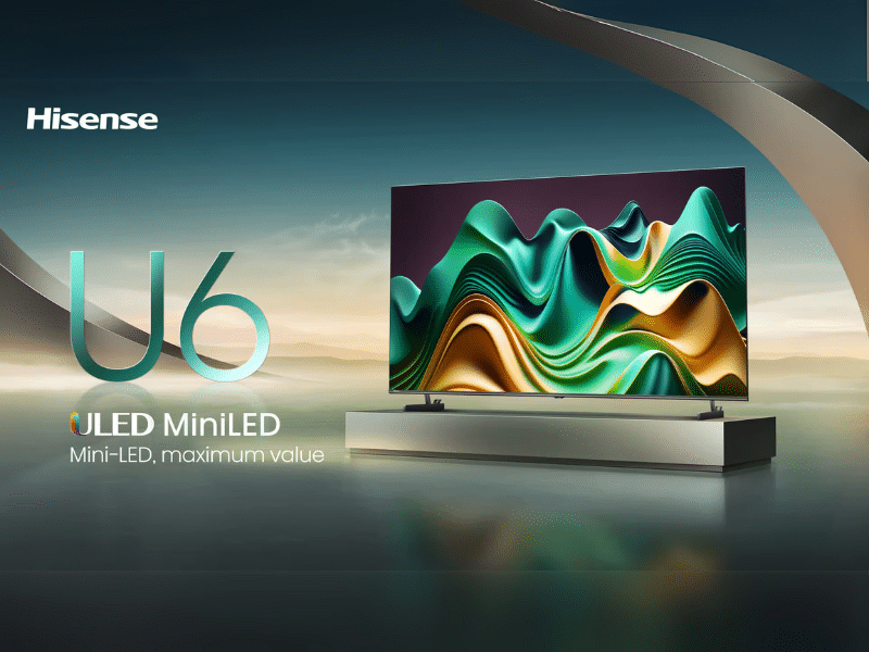 Hisense 55-inch U6N Pro Mini-LED ULED 4K VIDAA Smart TV; Quantum Dot Colour, 120Hz Refresh Rate, Game Mode PLUS, Dolby Vision & Atmos, Local Dimming Pro, Frameless Design - Hisense 55-inch U6N Pro Mini-LED ULED 4K VIDAA Smart TV; Quantum Dot Colour, 120Hz Refresh Rate, Game Mode PLUS, Dolby Vision & Atmos, Local Dimming Pro, Frameless Design - Image 3