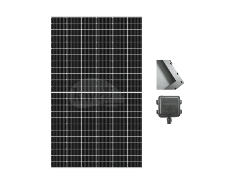 Luminous 550-Watt 24V Monocrystalline Solar Panel LUM550M144; Voc 49.60V, Vmp 40.83V, Imp 13.48A, Isc 14.04A, Module Efficiency 21.28% - Luminous 550W 24V Monocrystalline Solar Panel LUM550M144