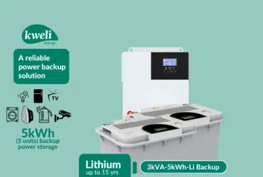 Kweli Energy 3kVA-5kWh1212 Lithium Hybrid Power Backup System; Durable Inverter-Battery Backup, Charge with Umeme/UEDCL or Generator,  Store upto 5 Units of Power Inverter-Battery Backup 2