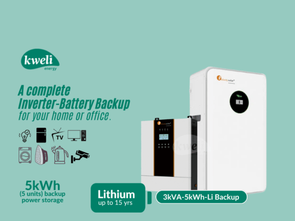 Kweli Energy 3kVA-5kWh-Lithium Power Backup System