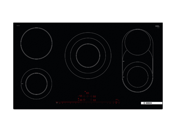 Bosch Series 8 90 cm Built-In Electric Ceramic Hob PKM975DK1D; Glass-Ceramic Surface, DirectSelect Touch Controls
