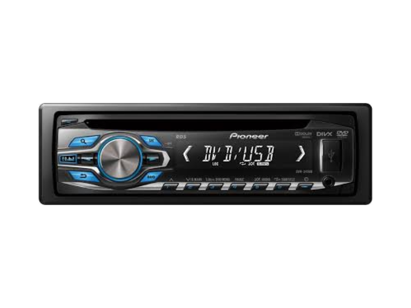 Pioneer Car DVD Receiver, USB, AUX, FM/AM Radio, 4×50W Output – DVH345UB - Pioneer Car DVD Receiver, USB, AUX, FM/AM Radio, 4×50W Output – DVH345UB