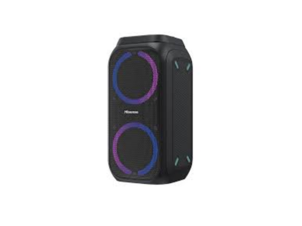 Hisense Party Rocker 160; 160W Power, Portable Party Speaker, LED Light Show, Bluetooth, Karaoke Mode, USB, AUX, FM Radio