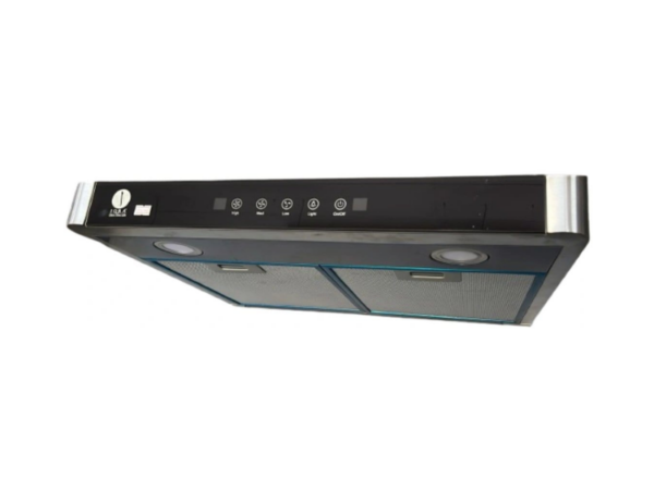 IQRA Kitchen Chimney / Extractor Hood-60cm IQ-CM6009B; Ductless Under-Cabinet Type, 3-Speed Motor, Touch Control, LED Light, Carbon Filter