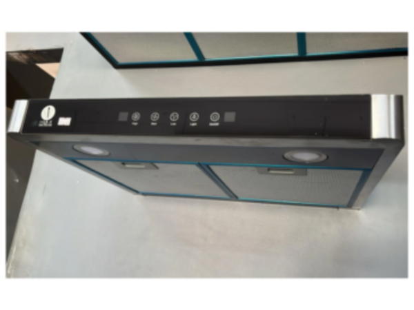 IQRA Kitchen Chimney / Cooker Hood-60cm IQ-CM6020S; Ductless Under-Cabinet Type, 3-Speed Motor, Touch Control, LED Lighting, Carbon Filter