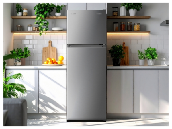 Panasonic 348L Double-door Refrigerator NR-BC42VSSAS; No Frost, Inverter Compressor, Surround Cooling, Large Crisper, Humidity Control