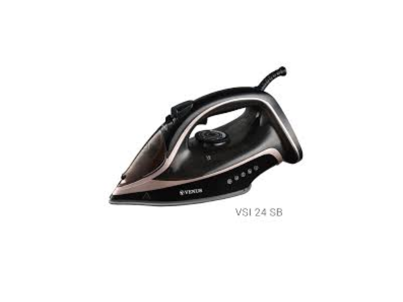 Venus Steam Iron VSI24SB 2400W Power, Vertical Steam & Steam Burst, Ceramic Soleplate, 380ml Tank - Venus Steam Iron VSI24SB 2400W Power, Vertical Steam & Steam Burst, Ceramic Soleplate, 380ml Tank