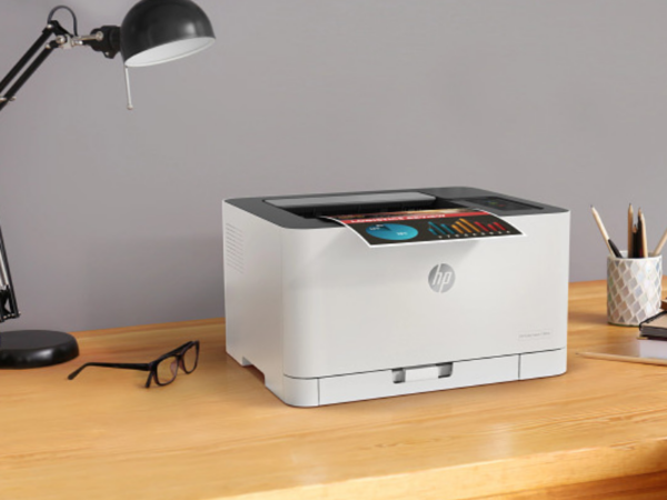 HP Color Laser 150nw A4 Wi-Fi Colour Laser Printer; Print Only, 18ppm Black/4ppm Colour, 1,000/700 Toner Yield