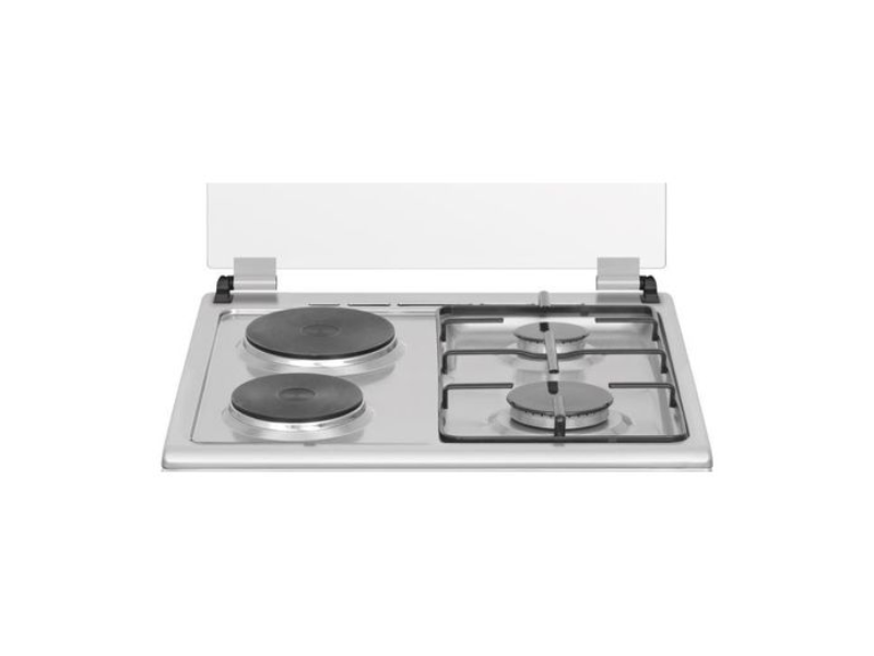 Venus 50x55cm Cooker VC5522; 2 Gas Burners, 2 Electric Hot Plates, Electric Oven & Grill, Auto Ignition, Stainless Steel - Venus 50x55cm Cooker VC5522; 2 Gas Burners, 2 Electric Hot Plates, Electric Oven & Grill, Auto Ignition, Stainless Steel - Image 2