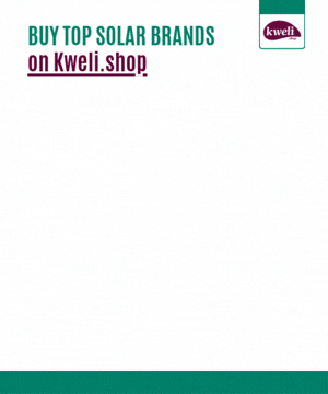 Buy top solar brands on Kweli -
